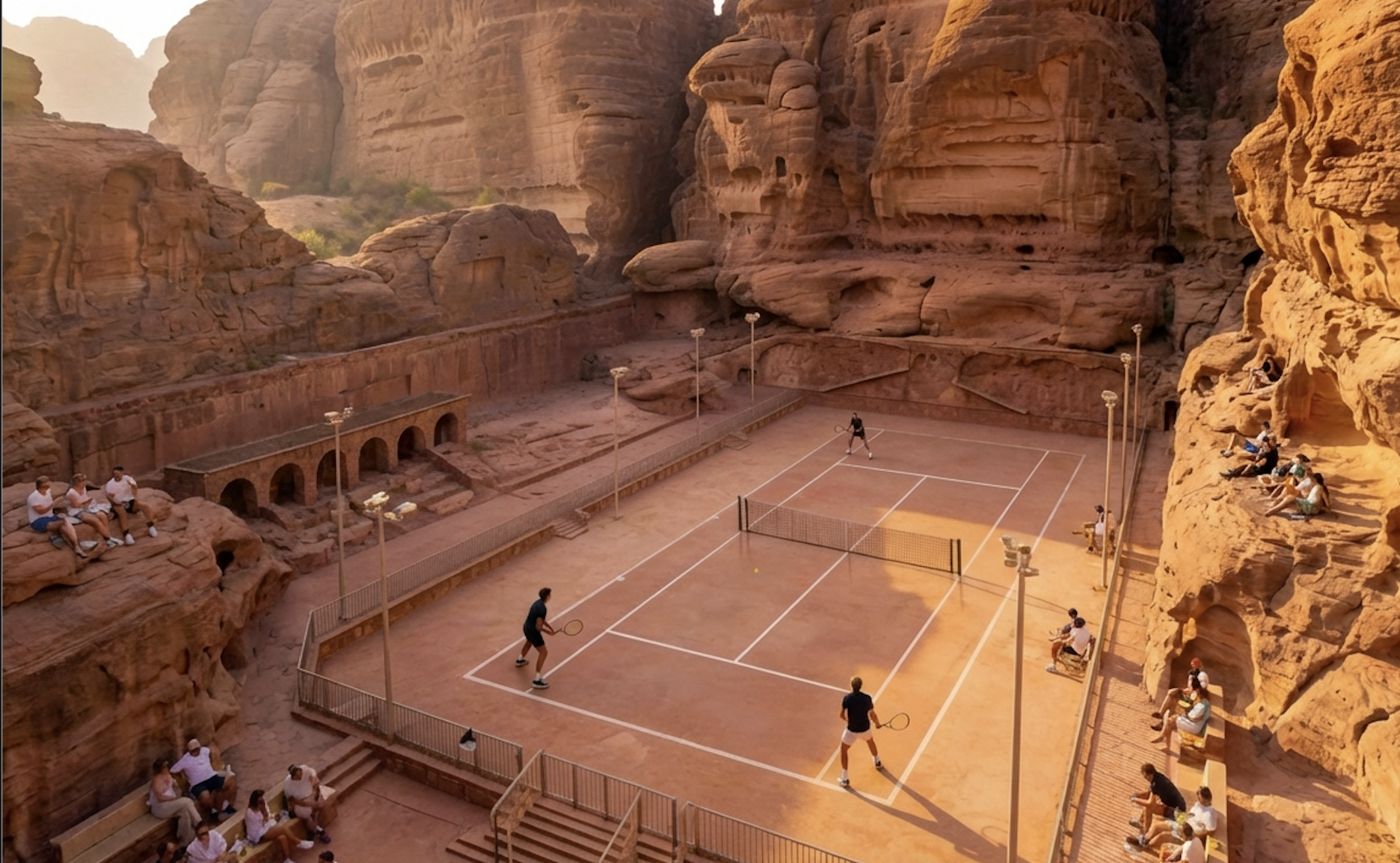 Tennis in the canyon - Harvi-curated experience